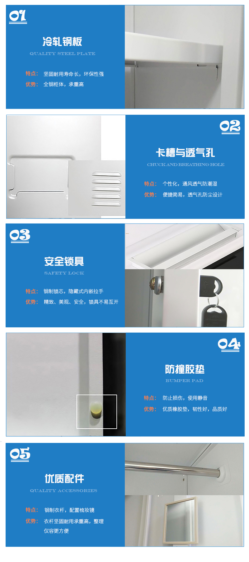 海發(fā)HF-YGNL系列鋼制更衣柜細(xì)節(jié)，更衣柜產(chǎn)品介紹